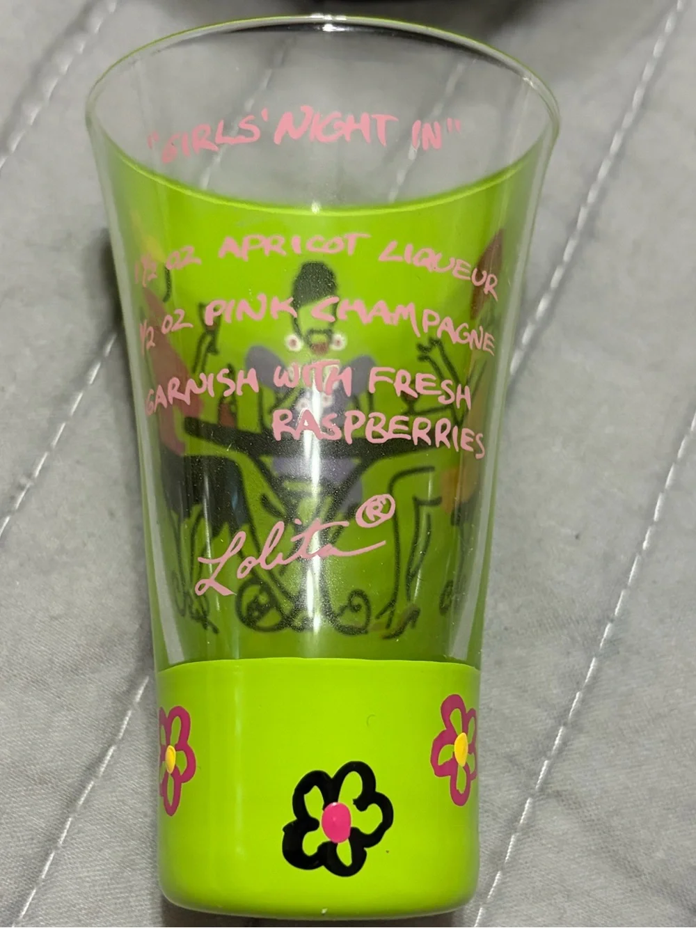 Lolita Girls Night In hand painted shot glass